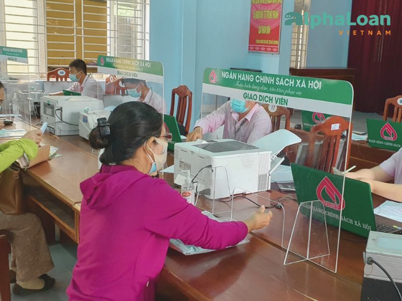 quy trình vay ngân hàng chính sách có sự kết hợp của nhiều bộ phận