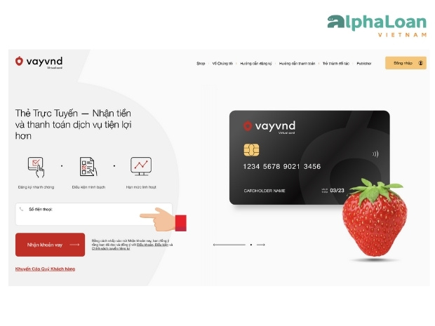 đăng ký vay qua website VayVND