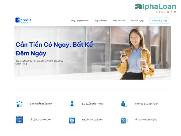 dịch vụ vay hạn mức Mcredit