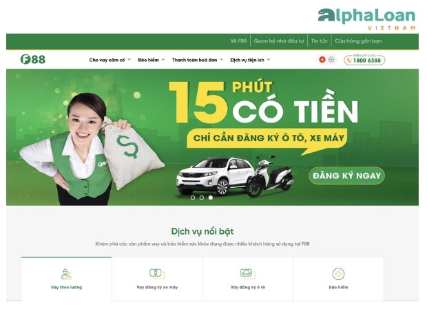 hình thức cho vay cầm cố F88