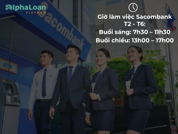 giờ làm việc Sacombank
