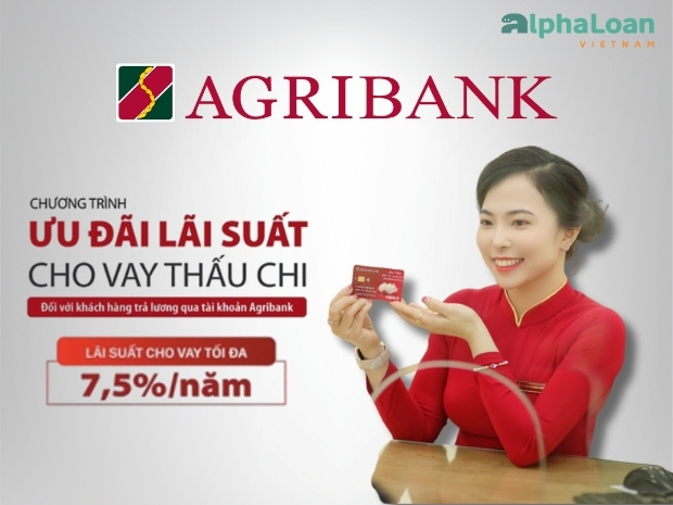 ưu đãi lãi suất vay thấu chi cho khách hàng nhận lương bằng tài khoản Agribank