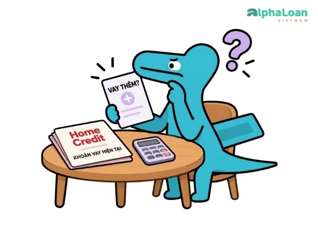 khách hàng có thể đăng ký vay thêm ở Home Credit
