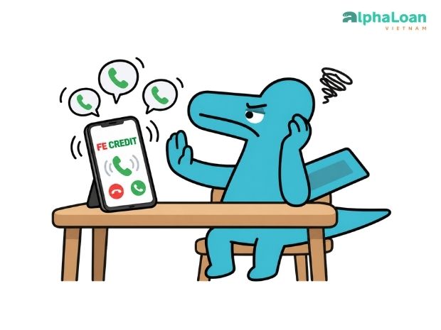 khách hàng cảm thấy phiền khi fe credit nhắc nợ
